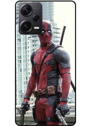 Силіконовий бампер чохол для xiaomi redmi note 12 pro plus з малюнком deadpool дедпул