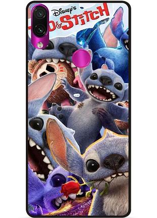 Силиконовый чехол бампер для huawei honor 8a с картинкой stitch стич