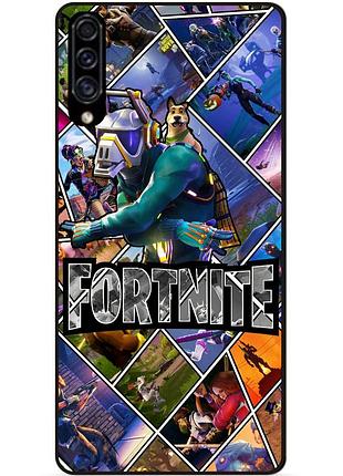 Силиконовый бампер чехол для samsung m20 с картинкой фортнайт fortnite