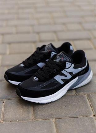 Кроссовки new balance 990v6 • black grey white