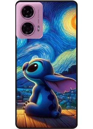Силіконовий бампер чохол для motorola moto g24 power стіч stitch