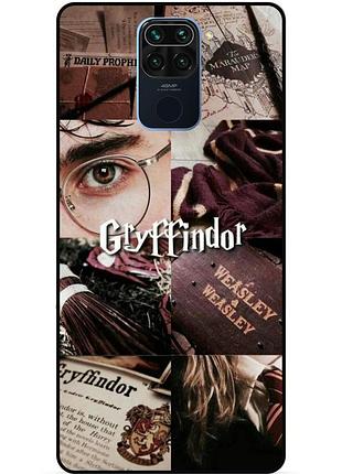 Силиконовый бампер чехол для xiaomi redmi note 9 с рисунком gryffindor гриффиндор гарри поттер harry potter