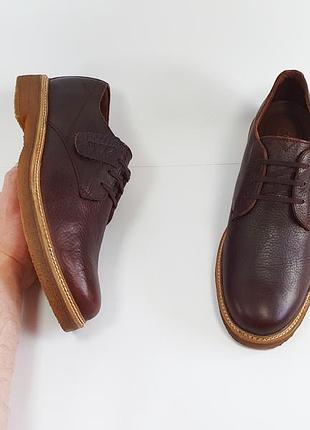 Мужские туфли clarks 44.5 29-29.5 см 10 uk коричневые
