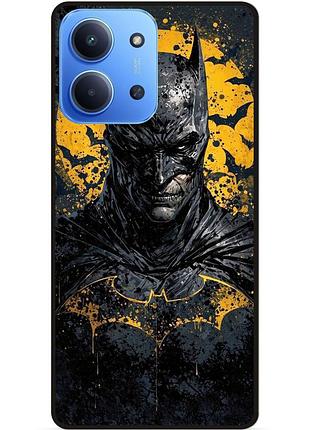 Чехол силиконовый бампер для xiaomi redmi 15c с рисунком бэтмен batman