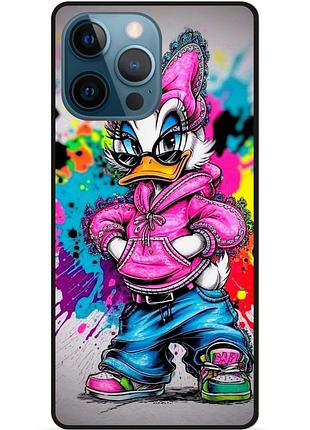 Силіконовий бампер чохол для iphone 14 pro max з малюнком daisy duck marvel дейзи дак