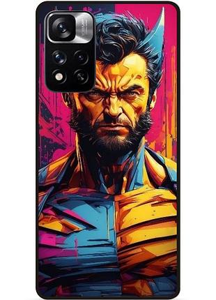 Силіконовий бампер чохол для xiaomi redmi note 11 pro plus 5g з малюнком росомаха marvel логан