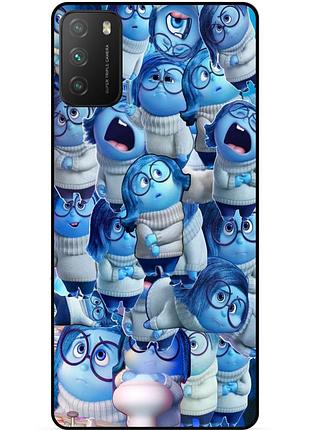 Силіконовий чохол бампер для xiaomi poco m3 з малюнком головоломка