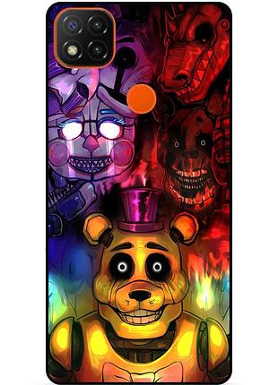 Силіконовий бампер чохол для xiaomi redmi 9c з малюнком freddy фредді аніматроніки