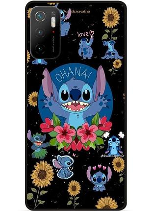 Силіконовий бампер чохол для xiaomi poco m3 pro з картинкою стіч stitch