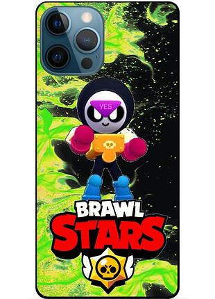Силиконовый чехол с героем бравл старс brawl stars для xiaomi samsung motorola iphone zte oppo realme nokia мипл 3