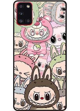 Силиконовый чехол бампер для samsung m31 с рисунком лабубу labubu