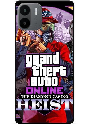 Силіконовий бампер чохол для xiaomi redmi a2 з малюнком gta гта