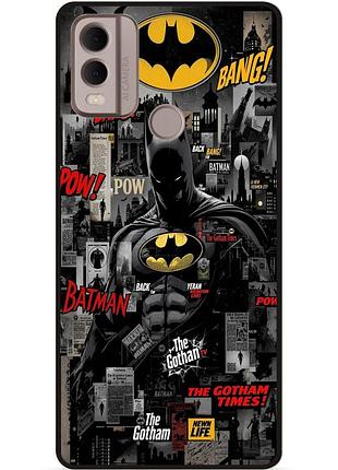 Чехол силиконовый бампер для nokia c21 plus с рисунком batman бэтмен