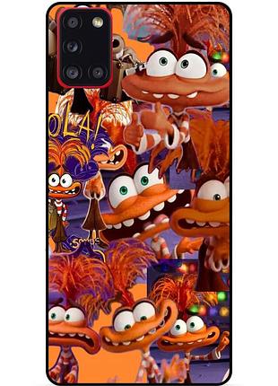 Чехол силиконовый бампер для samsung a41 с рисунком головоломка тревожность