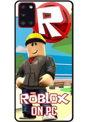 Силіконовий чохол бампер для samsung a71 з картинкою роблокс roblox