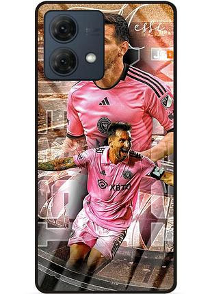 Силіконовий чохол бампер для motorola moto g84 з малюнком мессі интер messi