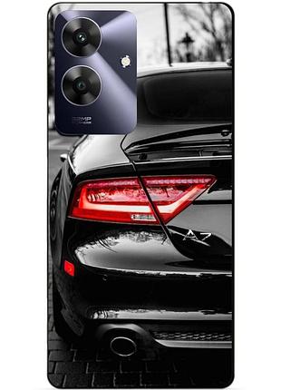 Чехол силиконовый бампер для realme note 60x с рисунком audi ауди машина авто