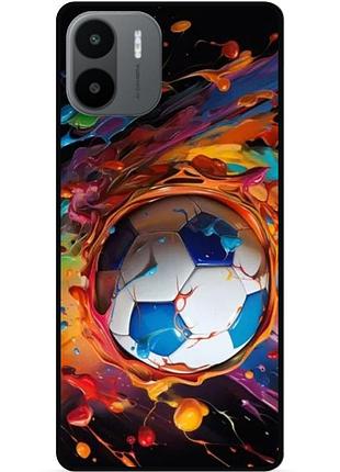 Силиконовый чехол бампер для xiaomi redmi a2 с рисунком футбол мяч