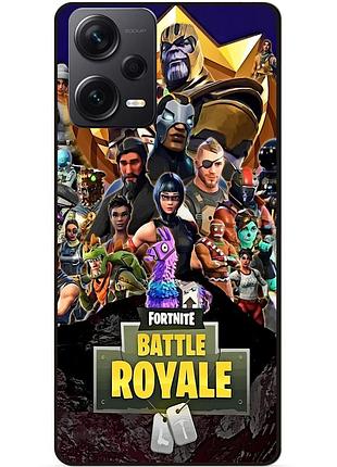 Силіконовий чохол бампер для xiaomi redmi note 12 pro plus з малюнком фортнайт fortnite
