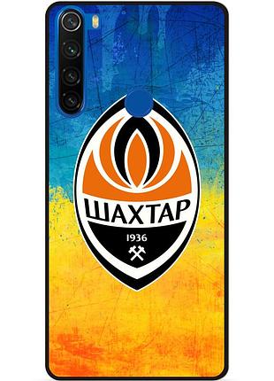 Силиконовый чехол бампер для xiaomi redmi note 8t с рисунком шахтер донецк