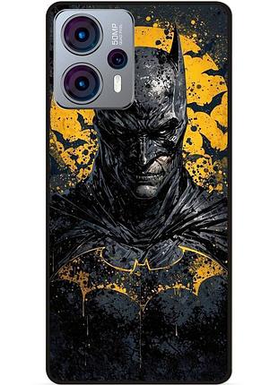 Чехол силиконовый бампер для motorola moto g23 с рисунком бэтмен batman