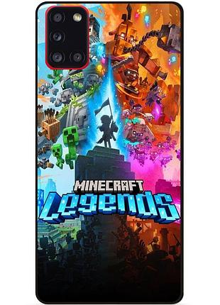 Силиконовый бампер чехол для samsung m51 игра майнкрафт minecraft