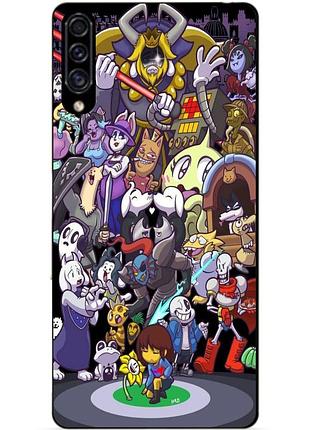 Силиконовый бампер чехол для samsung a10s с рисунком undertale андертейл