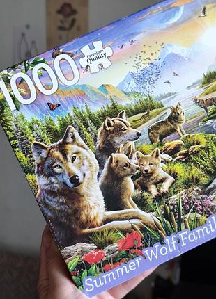 Пазли 1000 шт puzzle 🧩 вовки вовк тварини