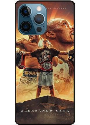 Чехол силиконовый бампер для iphone 13 pro max с рисунком усик бокс украина