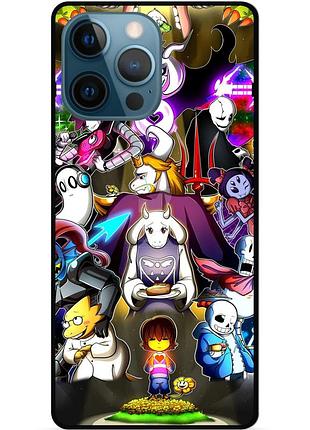 Силиконовый чехол бампер для iphone 13 pro max с рисунком андертейл undertale