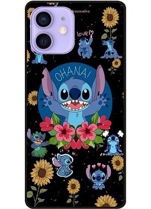 Силіконовий бампер чохол для iphone 12 з картинкою стіч stitch