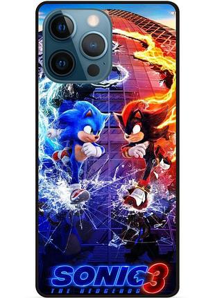 Силиконовый чехол бампер для iphone 13 pro с картинкой шэдоу sonik соник