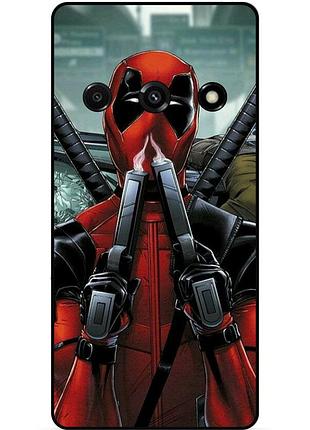 Силиконовый бампер чехол для xiaomi redmi a3 с рисунком deadpool дэдпул