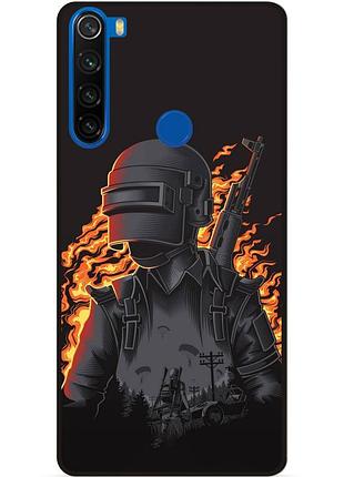 Чехол силиконовый бампер для xiaomi redmi note 8t puвg пабг