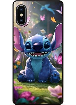 Силіконовий бампер чохол для iphone xs max стіч stitch
