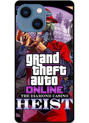 Силіконовий бампер чохол для iphone 15 plus з малюнком gta гта