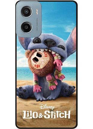 Силіконовий бампер чохол для motorola moto e15 стіч stitch
