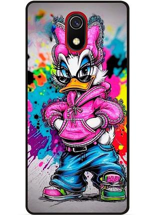 Чехол силиконовый бампер для xiaomi redmi 8a с рисунком daisy duck disney дейзи дак