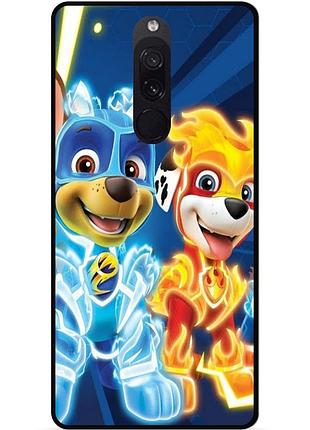 Силіконовий чохол бампер для xiaomi redmi 8 з малюнком щенячий патруль