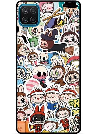 Силиконовый чехол бампер для samsung m12 лабубу labubu