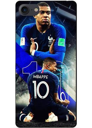 Силиконовый бампер чехол для iphone 8 с рисунком mbappe франция мбаппе