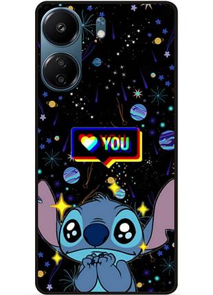 Силиконовый бампер чехол для xiaomi poco c65 лило и стич stitch