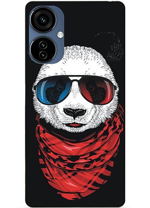 Силиконовый чехол бампер для oppo a40m с рисунком панда