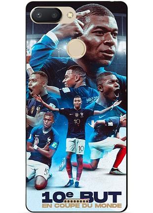 Силіконовий бампер чохол для xiaomi redmi 6 з малюнком мбаппе франція mbappe
