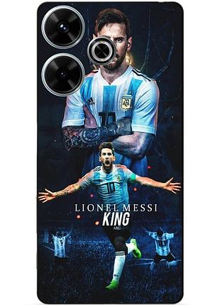 Силиконовый бампер чехол для realme c61 с рисунком messi аргентина месси