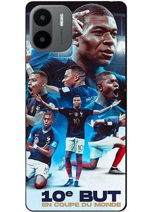 Силіконовий бампер чохол для xiaomi redmi a2 з малюнком мбаппе франція mbappe