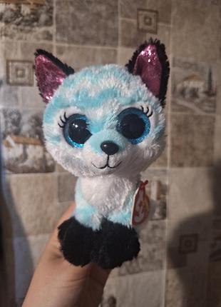 Мягкая игрушка - ty beanie boo's atlas (голубая лиса)