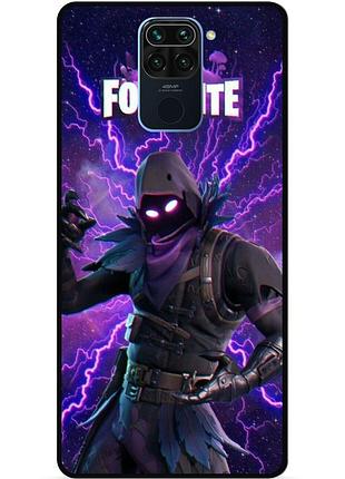 Силиконовый чехол бампер для xiaomi redmi note 9 с картинкой fortnite фортнайт