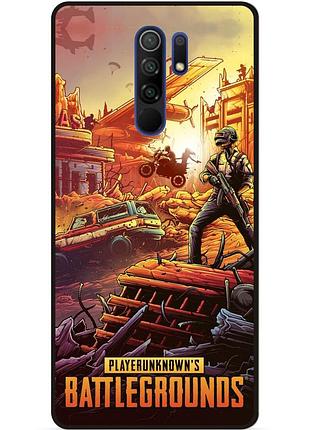 Силіконовий чохол бампер для xiaomi redmi 9 з малюнком pubg пабг