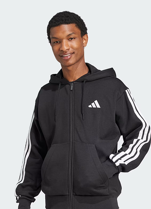 Новий оригінальний костюм adidas толстовка + споривні штані essentials 3-stripes fleece hoodie + pants розмір xs-s чоловічий спортивний костюм